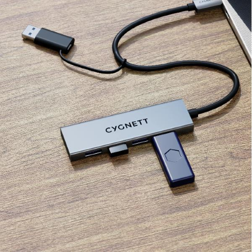 CYGNETT UNITE 4IN1 USB-C TO USB-A HUB